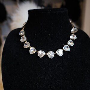 Vintage Stella & Dot Gold Tone Crystal Necklace